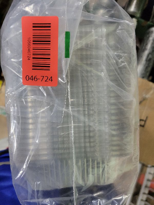 Photo 1 of 100 Pcs Clear Hinged Plastic Containers with Lids,Individual Cake Slice Containers,Square Plastic Food Container,Disposable Clamshell Take Out Containers for Cakes,Cookies,Pasta,Sandwiches,Salad