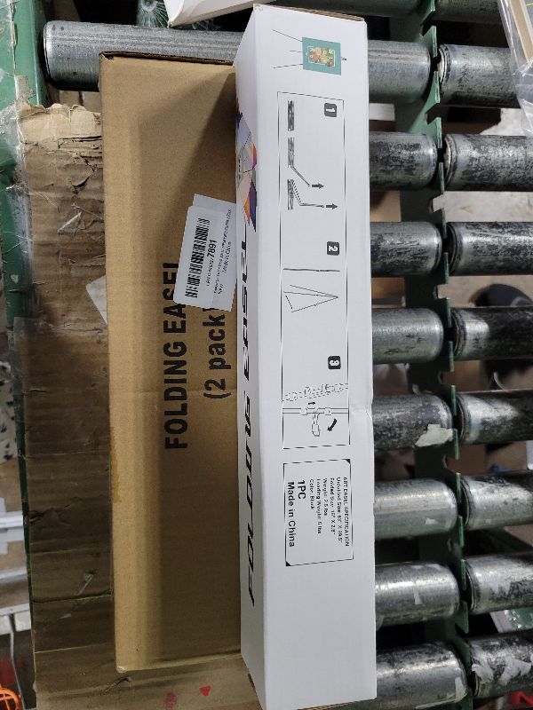 Photo 1 of 2 Pack White Easel Stand for Sign & Poster - 63" Adjustable Metal Easels for Wedding Welcome Sign, Painting, Canvas, Art Display - Portable Folding Tripod with Carry Bag, Holds 5 Lbs