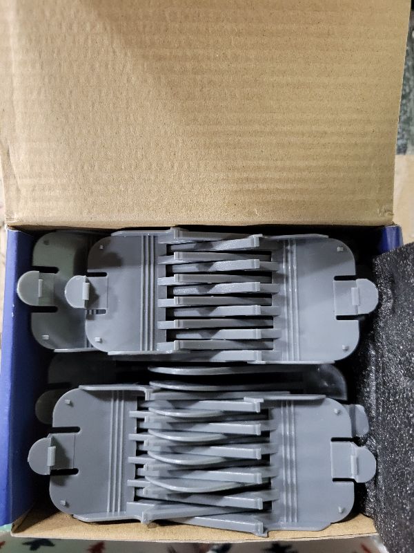 Photo 1 of 3 Inch Hair Clipper Combs Guides, Hair Clipper Guards 1 & 1/4" 1 & 1/2" 2", Mega NO.16 NO.12 NO.10 fits for most Clippers (Gray, 8pcs Mega Set)