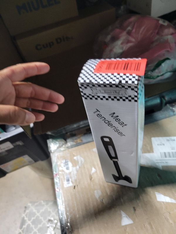 Photo 1 of ??Checkered Chef Meat Tenderizer Tool - Dishwasher Safe Metal Kitchen Mallet for Tenderizing Chicken, Beef, Pork & Nuts with Non-Slip Grip