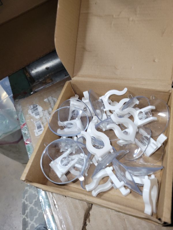 Photo 1 of 16 Pieces Window Candle Holder Clamps Candle Suction Cups Holder Suction Cups with Clamps for Christmas Party Candle Lamp