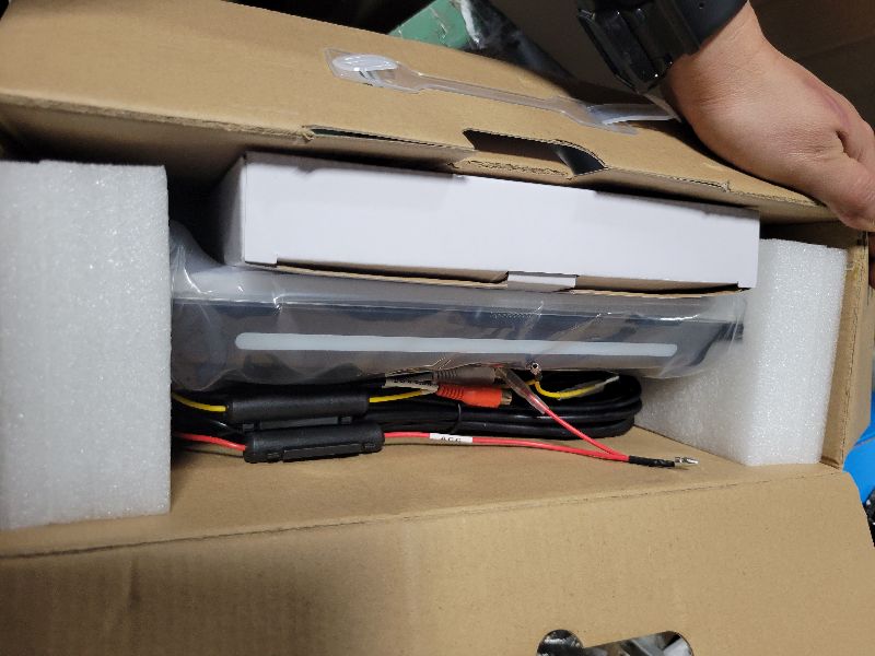 Photo 1 of 13.3 Inch 4K Android Car TV Headrest Video Player,Rear Seat Car TV with 2.4G/5G WiFi,Car Tablet Headrest Screen Support Phone Wireless Connection Mirror Link, HDMI in+Out/Bluetooth/FM/USB