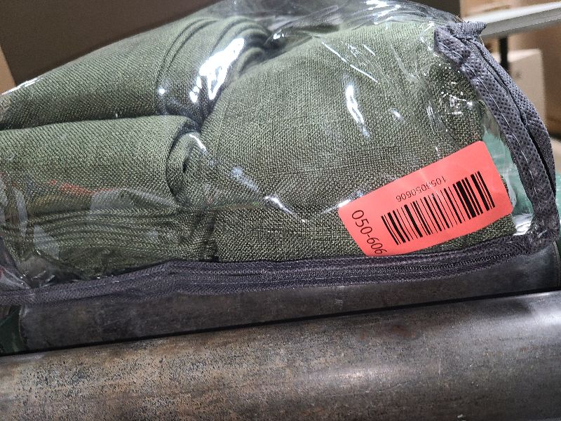 Photo 1 of 108 Inch Linen Pleated Curtains 2 Panels Set for Living Room Bedroom Farmhouse Cotton Rustic Farmhouse Back Tab Memory Trained Pinch Pleat Window Curtain Olive Green 108 Inch Length for Office 9FT