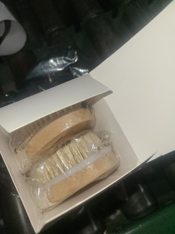 Photo 1 of 2 Pack Dry Brushing Body Brush, Natural Bristle Exfoliating Brush with Massage Nodes, for Lymphatic Drainage and Improving Skin Health and Reduces Acne