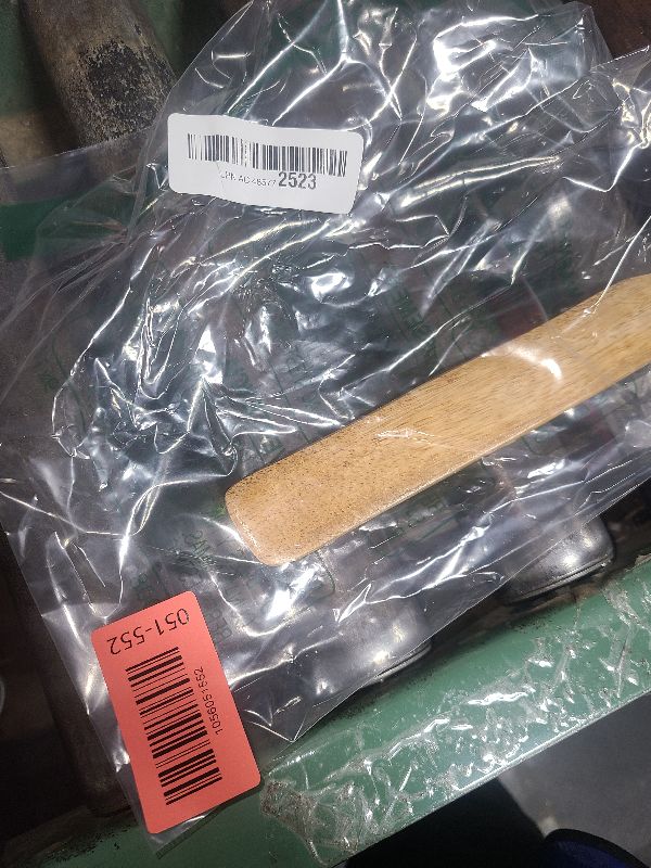 Photo 1 of 11 Inch Skinny Wooden Spurtle, Blender Spatula Sourdough, Wood Bread Spatula, Natural from High Moist Resistance Teak, Flat Spurtles Kitchen Tools for Sourdough Starter, Baking, Reaching Bottom of Jar