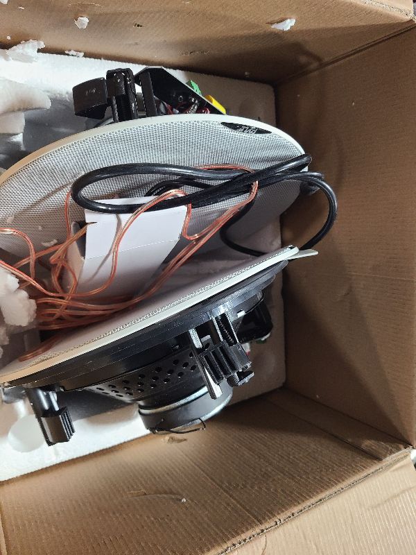 Photo 2 of Pyle Pair 8.0” Bluetooth Universal Flush Mount In-wall In-ceiling 2-Way Speaker System Dual Polypropylene Cone & Polymer Tweeter Stereo Sound 400 Watts (PDICBT87) , Black