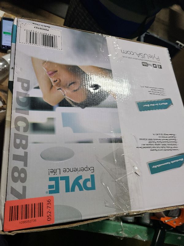 Photo 3 of Pyle Pair 8.0” Bluetooth Universal Flush Mount In-wall In-ceiling 2-Way Speaker System Dual Polypropylene Cone & Polymer Tweeter Stereo Sound 400 Watts (PDICBT87) , Black