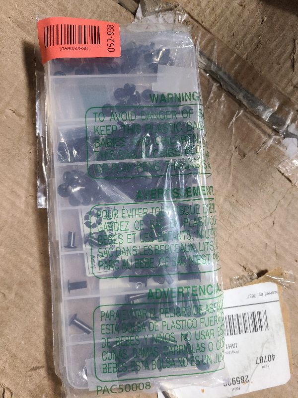 Photo 1 of 120sets Chicago Screws Kit, 8 Sizes Screw Rivets Gunmetal Black Chicago Binding Screws for DIY Repair Leather Craft Belt Bag Shoes Purse Bookbinding (M5*4,5,6,8,10,12,15,18) (Gunmetal Black)