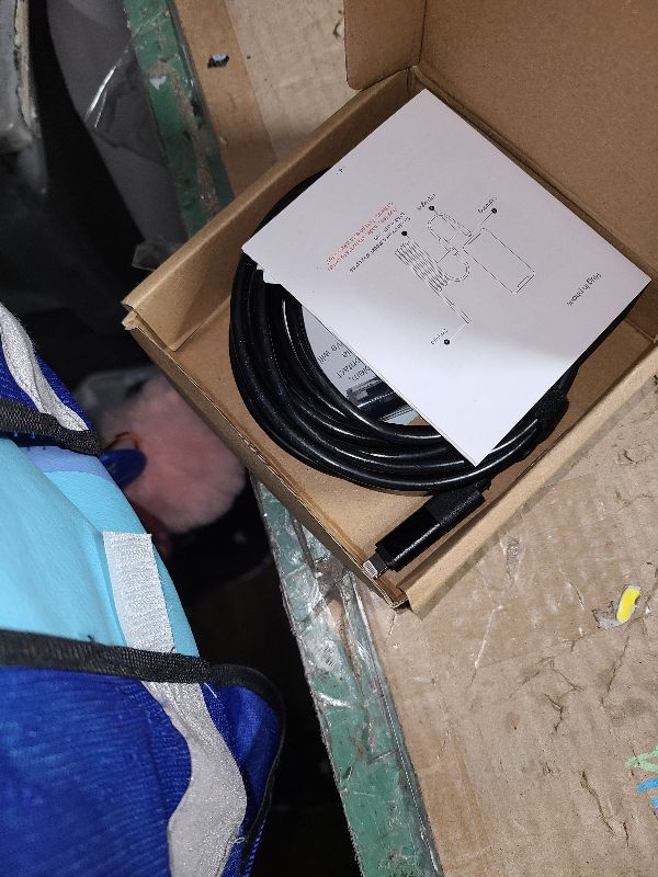 Photo 1 of [Dual-Lens] Endoscope Camera with Light, 1920P HD Borescope with 8+1 Adjustable LED Lights, IP67 Waterproof 16.5FT Semi-Rigid Snake Cord Inspection Camera for iPhone, iPad and Android Phone (Type C)