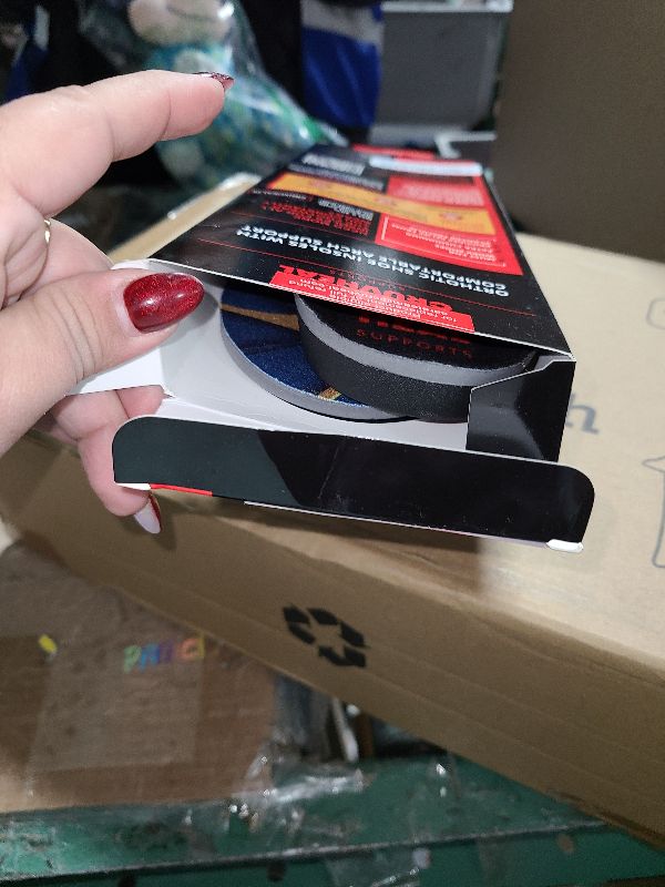 Photo 1 of (New) Work Orthotic Insoles - Anti Fatigue Medium Arch Support Shoe Insert Men Women - Plantar Fasciitis Flat Feet - Relieve Foot Pain - Work Boot Insoles Standing All Day (XL, Blue Lines)