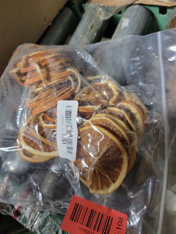 Photo 1 of 14 ft Dried Orange Slice Christmas Garland – Rustic Farmhouse Decor for Tree, Fireplace, Door, Holiday Home Decoration