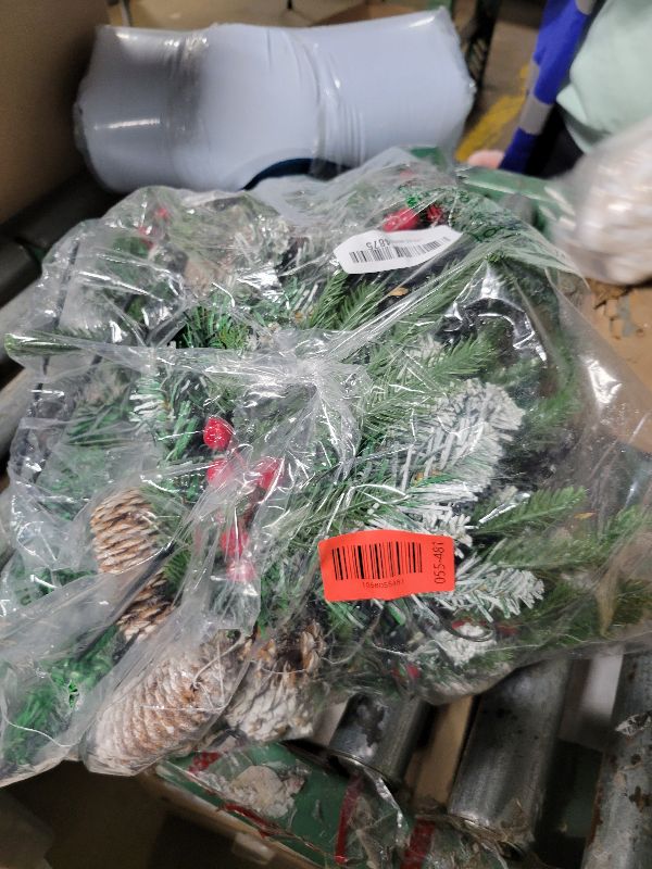 Photo 1 of 2 Pack Christmas Decorations Outdoor - 21" Pre-Lit Outdoor Christmas Tree with Lights, Prelit Planter Bushes with Remote, Christmas Planter Urn Filler for Front Porch Pathway Yard Garden Holiday Decor