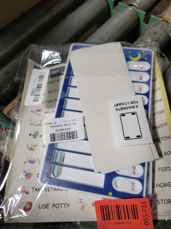 Photo 1 of 2 in 1 Bedtime/Morning Routine Chart for Kids Toddlers, Magnetic Chore Chart for Kids, Cute Visual Schedule for Kids Schedule Board for Home, Kids Checklist to Do List ADHD Tools for Kids