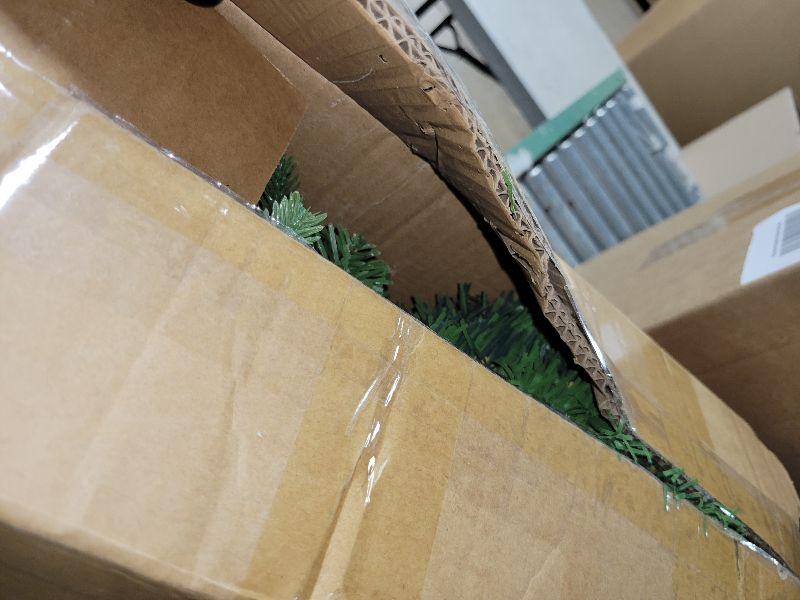 Photo 1 of 2 Pack Christmas Tree Urn Filler, Lighted Artificial Xmas Pine Trees with Tripod Stake, Light Up 8 Modes & Timer, Battery Powered Outdoor Planter Filler Festival Holiday Home Decor