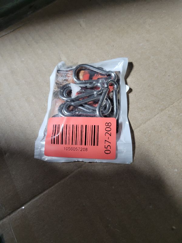 Photo 1 of 10 Pcs Stainless Steel Carabiner Clip Spring-Snap Hook - Lotsun M4 1.57 inch Heavy Duty Carabiner Clips for Keys Swing Set Camping Fishing Hiking