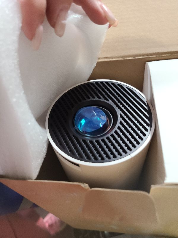Photo 1 of [Built-in Apps & 2025 Upgraded] Mini Projector with WiFi 6 and Bluetooth 5.4 Support 4K 1080P Auto Keystone 180° Rotatable Projector Portable Compatibile with HDMI/TV Stick/Memory Stick/Laptop, White