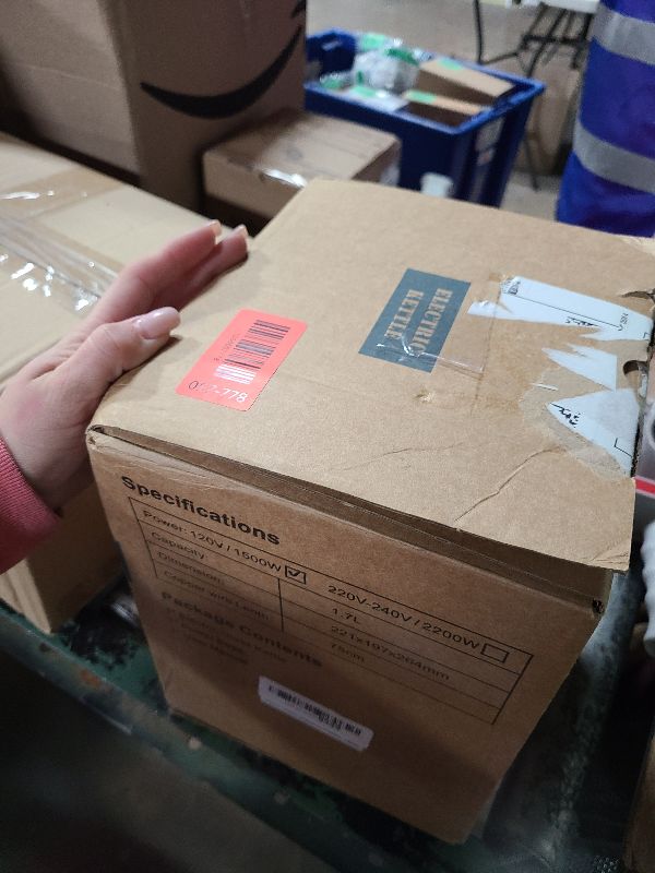 Photo 1 of 1500W Electric Kettle with Temperature Control - 6-Temp Presets for Tea/Coffee, Double Wall Cool-Touch, 4H Keep Warm, 1.7L Borosilicate Glass & BPA-Free, Fast Boil for Home/Office