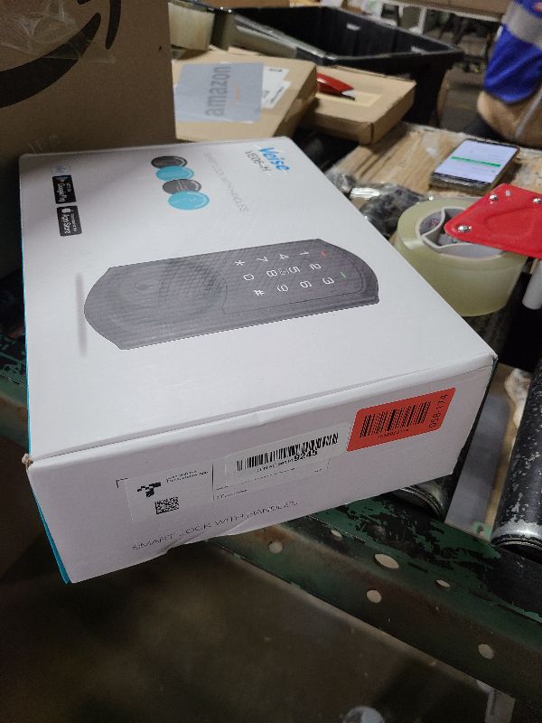 Photo 2 of Veise VE06-H Smart Front Door Lock Set, App Control, Keyless Entry Deadbolt with Lever Handle, Electronic Digital Touchscreen Keypad, Auto Lock, Easy Install, Matte Black