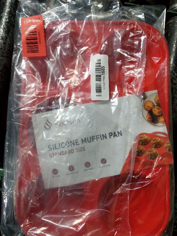 Photo 1 of 2 Pack 12 Cups Silicone Muffin Pan with Metal Reinforced Frame Regular Size Silicone Molds Cupcake Cake Baking Pans Cookie Baking Chocoflan Cupcake Mold Nonstick Muffin Tin Home Baking Supplies