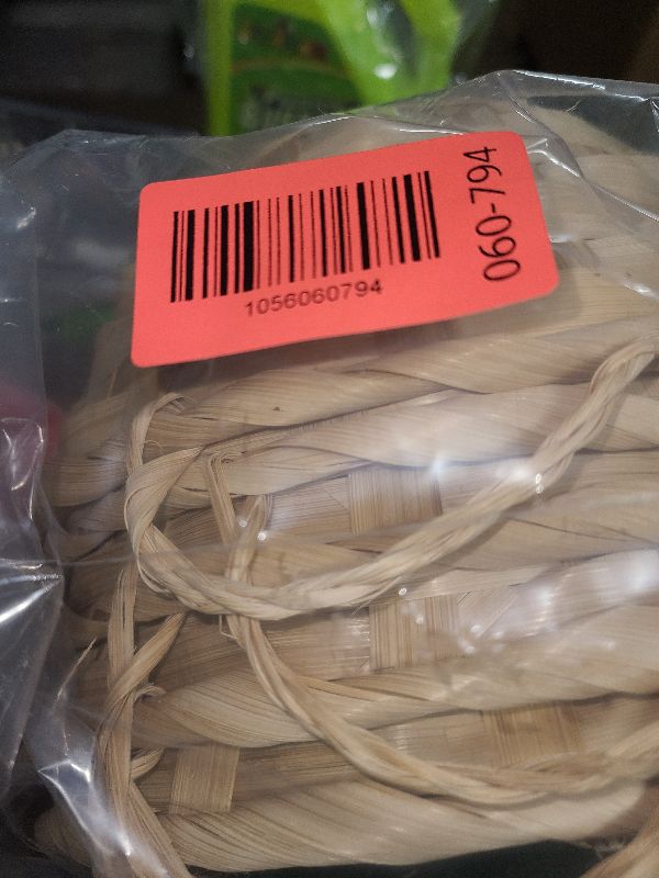 Photo 1 of 10 Pack Round Gift Baskets, 9 Inch Christmas Sweets Basket Natural Bamboo Woven Fruit Basket Bread Roll Serving Basket Food Storage Bin Handmade Baskets for Christmas Kitchen Restaurant