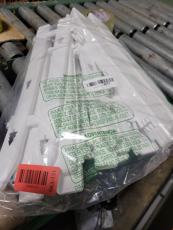 Photo 1 of 16" Extra Tall Fence for Christmas Tree,12PCS White Picket Fence Gate Barrier with Tree Patterns Christmas Tree Gate for Pets(24" H x 5" W Each)