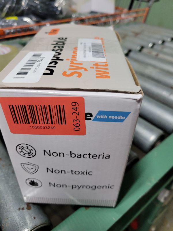 Photo 1 of 1ml/cc 30G 1/2 Inch Syringes, U-100 Scientific Lab Syringe, Individual Wrapped, 100 Pack