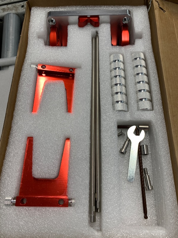 Photo 1 of (used)(damaged)(sold for parts) Portable Drill Guide, Multi Angle Drill Guide for Straight Holes,Adjustable Angle 0° to 60°, Heavy-Duty Self-Centering Base