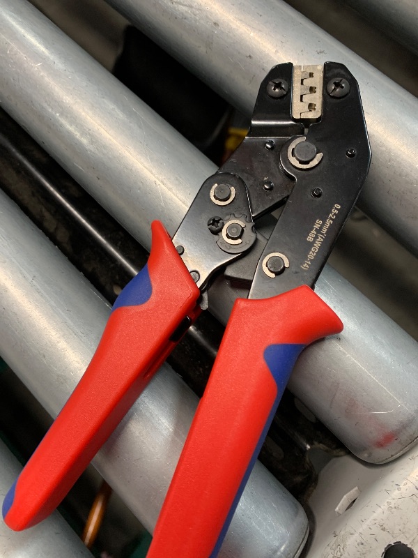 Photo 1 of (see images) Twippo Crimping Tool with Ratchet, Ratcheting Wire Crimper Tool for Open Barrel Terminal Connectors, Electrical Crimping Tool, Crimping Pliers for 20-14 AWG