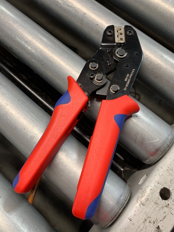 Photo 1 of (see images) Twippo Crimping Tool with Ratchet, Ratcheting Wire Crimper Tool for Open Barrel Terminal Connectors, Electrical Crimping Tool, Crimping Pliers for 20-14 AWG