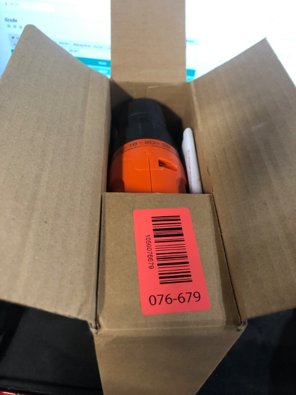 Photo 1 of ***(PARTS ONLY/ NON FUNCTIONAL)***BLACK+DECKER 20V MAX POWERCONNECT Power Drill Cordless Drill Driver Electric Screwdriver with 30 Piece Bit Set and Drivers Kit, Battery and Charger Included (LD120VA)