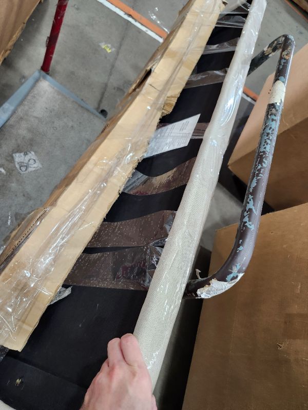 Photo 1 of ************MINOR CUT TO HEADBOARD/INCOMPLETE ITEM, THIS IS ONLY 1 BOX IN A MULTI BOX SET****************
Novilla Queen Bed Frame with Headboard, Bed Frame Queen Size with Wood Slats Support,Linen Upholstered Adjustable Headboard, No Box Spring Needed, He