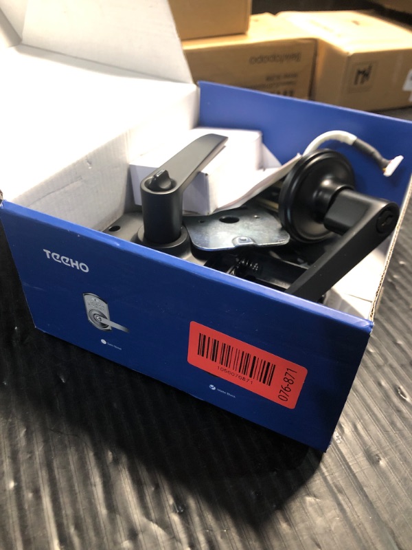 Photo 1 of TEEHO TE004 Keyless Entry Keypad Door Lock with Handle - Smart Digital Electronic Lock for Interior Door with Anti-Peeping, Auto Lock & Passage Mode - Easy Installation - Matte Black