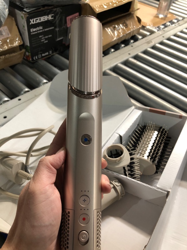 Photo 1 of ***(PARTS ONLY/ MAJOR DAMAGE/ NON FUNCTIONAL)***Shark HD430REF (Refurbished) FlexStyle Air Styling & Drying System, Powerful Hair Dryer Brush & Multi-Styler with Auto-Wrap Curlers, Paddle Brush, Oval Brush, Concentrator Attachment, Stone (Renewed)