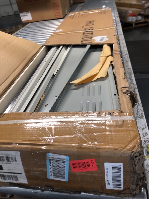 Photo 1 of ****BOX 2/2 ONLY****
GarveeLife 10x10 Shed for Outdoor Storage, Galvanized Steel Metal Tool Sheds House with Lockable Doors, Lock & Air Vent, Large Utility Sheds for Patio Garden Lawn, Grey