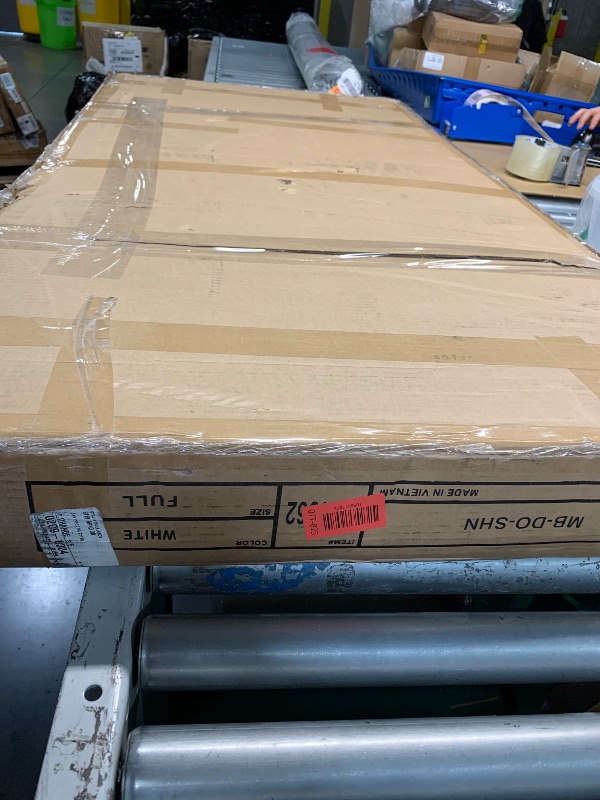 Photo 1 of (used) AFI, Southampton Murphy Bed Chest Full with 6" Mattress, Built-in USB Charger & Storage Drawer, White