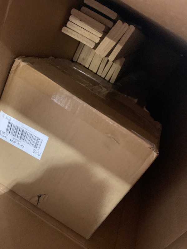 Photo 1 of (used item) ZIYOO California King Bed Frame 14 inches Tall 3 Inches Wide Wood Slats