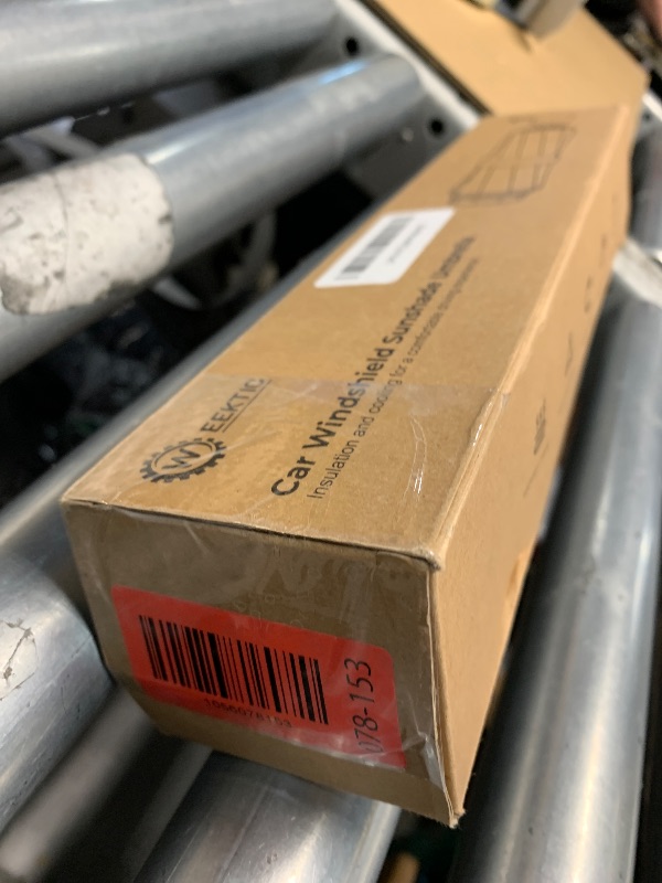 Photo 1 of [2025 Upgrade] Weektic Windshield Sun Shade Umbrella [Urethane Coated Heat Shield] Ultimate Cooling Car Sun Shade Protect Interior from Sun Rays & Keep Cool, Small (53" L x 30" W)