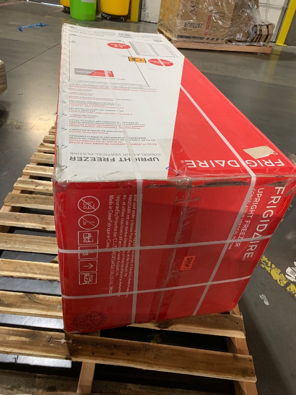 Photo 1 of ***FACTORY SEALED*** Frigidaire Upright Freezer, 6.5 cu. ft., Deep Freeze, Vinyl Coated Metal with Wire Shelving, Compact for Kitchen, RV, Dorm, Cabin, and Trailer, Platinum Design Series, Silver - 21D x 23W x 56H