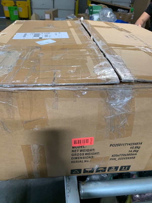 Photo 1 of *** PARTIAL SET - SEE NOTES AND PHOTOS *** Recliner Chair, 360° Swivel Rocking Glider Chair for Adults with Adjustable Backrest & Footrest, Cozy Corduroy Upholstered Armchair for Living Rooms, Bedrooms, Apartments, Brown Grey