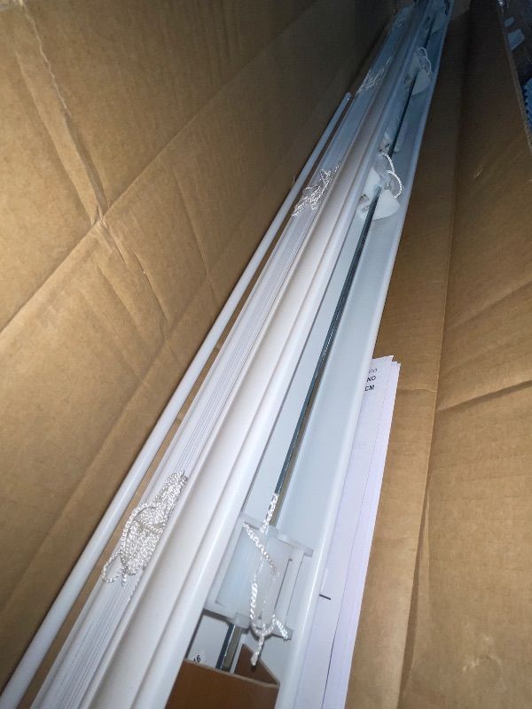 Photo 1 of ***STOCK PHOTO REFERENCE ONLY*** Lotus & Windoware Cordless, 2 Inch Faux Wood Blind, 48" Wide x 72" Long, Window Blinds, Blinds & Shades, Blinds for Indoor Windows, Embossed, Bright White