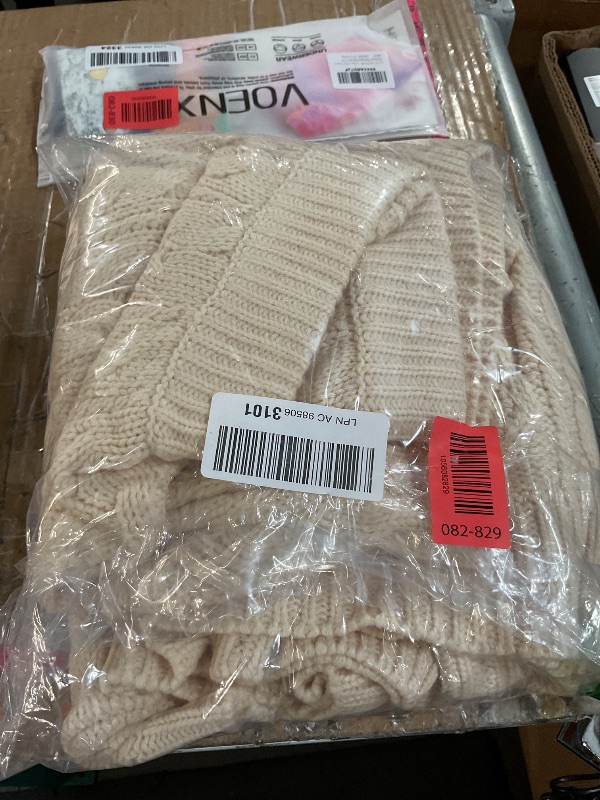 Photo 1 of (please see all images) ANRABESS Women 2 Piece Outfits Sweater Lounge Loungewear Sets 2025 Winter Cable Knit Oversized Sweaters Shorts Matching Sets apricot Medium