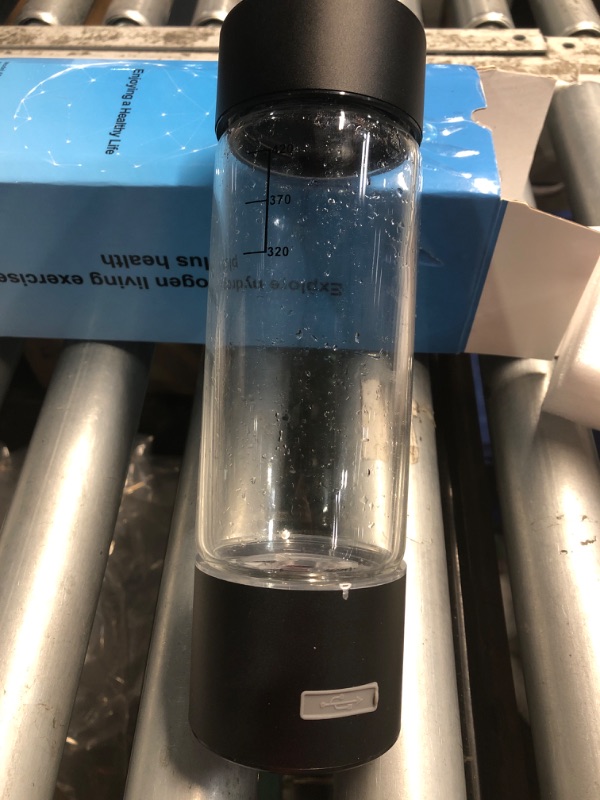 Photo 1 of (used) MOVOCA Hydrogen Water Bottle, 3Min 2200PPB Rapid Hydrogen Water Generator -SPE PEM Tech, 14OZ Portable Hydro Water Machine
