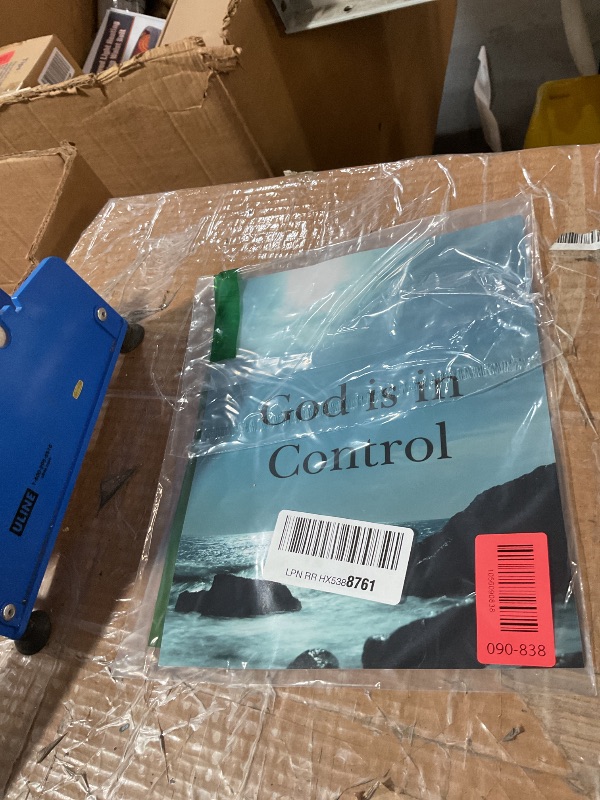 Photo 1 of "God Is In Control" - Inspirational Christian Wall Art Print - 8x10” Typographic Ideal Wall Print for Living Room, Home Decor, Office Decor, Church Decor & Religious Gifts! Unframed