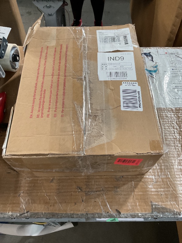 Photo 1 of (SEE NOTES) EDISHINE Floor Lamp with Shelves, 5-Tier Glass Display Shelf with Remote/Foot Control, 5CCT & Dimmable Corner Shelf Lamp, Open Display Cabinet, Floor Lamps for Living Room, Bedroom, Black