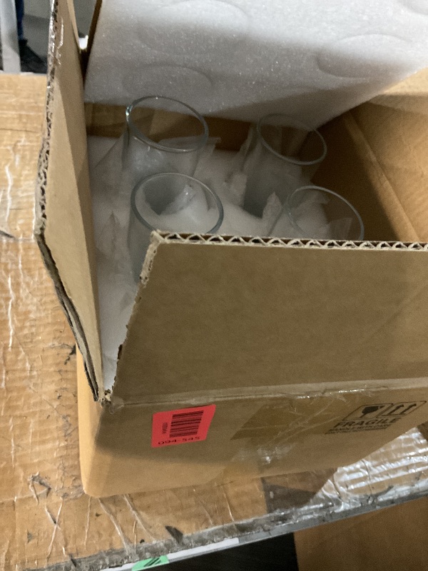 Photo 1 of [ 12 Pack ] Glass Cups with Glass Straws, 12oz Highball & Rock Drinking Glasses, Everyday Drinkware Glasses Set, Cute Tumbler Cup, Kitchen Glasses for Iced Coffee, Water, Beer, Cocktail, Whiskey Gift.