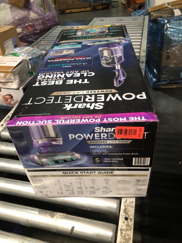 Photo 1 of ***FACTORY SEALED***Shark POWERDETECT Upright Vacuum Cleaner with HEPA Filter, Heavy Duty Vacuum with Powerful Suction for Pet Hair Pickup, DuoClean Technology, Powered Lift-Away, Ideal for Carpets & Hardfloors, AZ4002