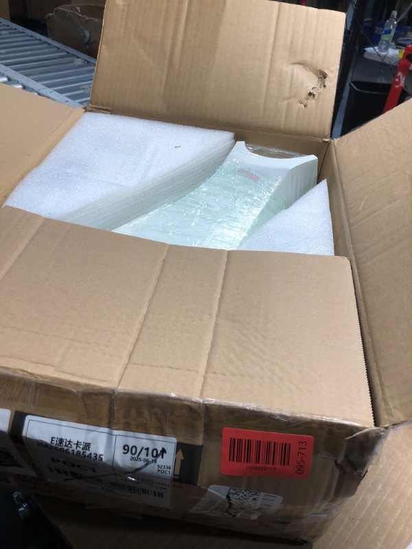 Photo 1 of (used) QWO 36 Inch White Outdoor Ceiling Fan Without Light, Solid Wood Ceiling Fans For Patios