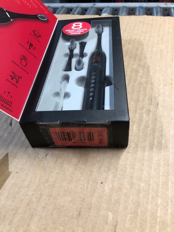 Photo 1 of
RBX Sonic Rechargeable Toothbrush with 8 Replacement Heads
