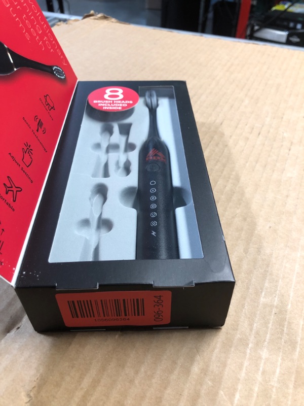 Photo 1 of
RBX Sonic Rechargeable Toothbrush with 8 Replacement Heads