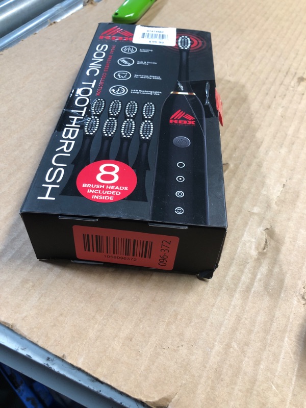 Photo 1 of
RBX Sonic Rechargeable Toothbrush with 8 Replacement Heads